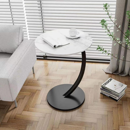 Round Small Coffee Table Living Room Sofa Side Table Bedroom Bedside Table Bedside Table Small Table Movable Coffee Table
