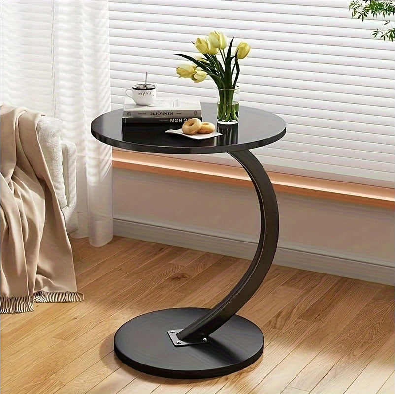 Round Small Coffee Table Living Room Sofa Side Table Bedroom Bedside Table Bedside Table Small Table Movable Coffee Table